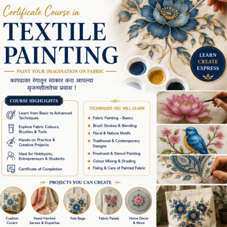 Certificate Course in Textile Painting